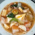 Spicy tomyam see food lek delicious