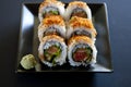 Spicy tuna roll sushi Royalty Free Stock Photo