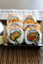 Spicy tuna roll sushi Royalty Free Stock Photo