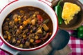 Spicy vegetarian chili Royalty Free Stock Photo