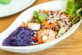 Spicy Vermicelli Salad with Shrimps and Minced Pork Royalty Free Stock Photo