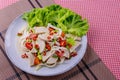 Spicy Vietnamese sausage salad Royalty Free Stock Photo