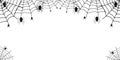 Spider and cobweb background Royalty Free Stock Photo