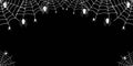 Spider and cobweb background Royalty Free Stock Photo