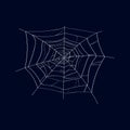 Spider cobweb isolated vector icon