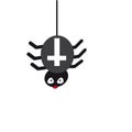 Spider crusader on white background. Royalty Free Stock Photo
