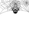 spider design illustration. make a spider web
