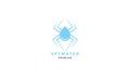 Spider drop water logo icon vector illustration design