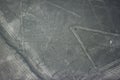 Spider figure at Nazca lines seen from the plane, Nazca lines, P