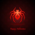 Spider for halloween on background