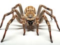 Spider (Haplodrassus Signifier) Isolated on White Background Made With Generative AI illustration