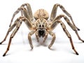 Spider (Haplodrassus Signifier) Isolated on White Background  Made With Generative AI illustration Royalty Free Stock Photo