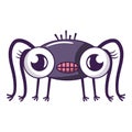 Spider icon, cartoon style Royalty Free Stock Photo