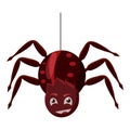 Spider icon, cartoon style Royalty Free Stock Photo