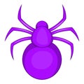 Spider icon, cartoon style Royalty Free Stock Photo