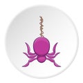 Spider icon, cartoon style Royalty Free Stock Photo