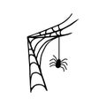 Spider icon vector set. halloween illustration sign collection. web symbol cobweb logo. Royalty Free Stock Photo