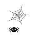 Spider icon vector set. halloween illustration sign collection. web symbol cobweb logo. Royalty Free Stock Photo