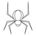 Spider insect icon, outline style Royalty Free Stock Photo