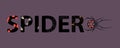Spider Insect Text Composition Royalty Free Stock Photo