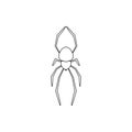 Spider Karakurt icon. Element of insect for mobile concept and web apps icon. Thin line icon for website design and development,