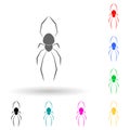 Spider Karakurt multi color style icon. Simple glyph, flat vector of insect icons for ui and ux, website or mobile application Royalty Free Stock Photo