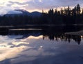 Spider Lake Reflections at dusk, BC