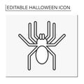 Spider line icon