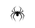 Spider symbol vector icon Royalty Free Stock Photo