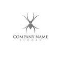 spider logo and symbol vector illustration Royalty Free Stock Photo