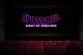 Spider-Man Across the Spider-Verse movie in the cinema. Astana, Kazakhstan - May 15, 2023.