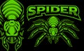 Spider mascot badge