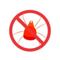 Spider Mite stop sign