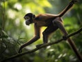 The Agile Acrobat the Spider Monkey in Canopy Royalty Free Stock Photo