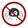 Avoid Spider Sign Isolated