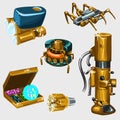 Spider robot and other objects of robotics