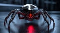 Spider Mechanical Robot with Red Eye