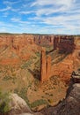 Spider Rock at Canyon de Chelly in Arizona vertical Royalty Free Stock Photo