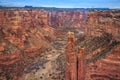 Spider Rock Overlook, Canyon De Chelly National Monument, Arizona Navajo Nation Royalty Free Stock Photo