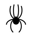 Spider sign icon isolated. Arthropod animal vector illustration Royalty Free Stock Photo