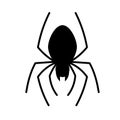 Spider silhouette icon