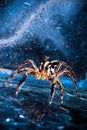 Spider in the space Royalty Free Stock Photo