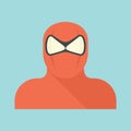 Spider superhero icon, flat style