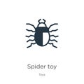 Spider toy icon vector. Trendy flat spider toy icon from toys collection isolated on white background. Vector illustration can be Royalty Free Stock Photo