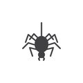 Spider vector icon Royalty Free Stock Photo