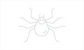 Spider vector icon isolated on white background, Spider logo concept Royalty Free Stock Photo