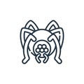 spider vector icon. spider editable stroke. spider linear symbol for use on web and mobile apps, logo, print media. Thin line Royalty Free Stock Photo