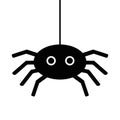 Spider, vector icon. Royalty Free Stock Photo