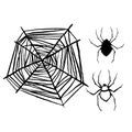 Spider vector ink sketch hand drawing silhouette Royalty Free Stock Photo