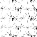 Spider vector seamless pattern Royalty Free Stock Photo